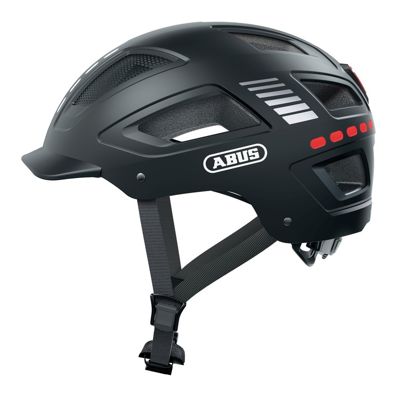 Casco urbano ABUS Hyban 2.0 LED negro, talla M (52-58 cm)