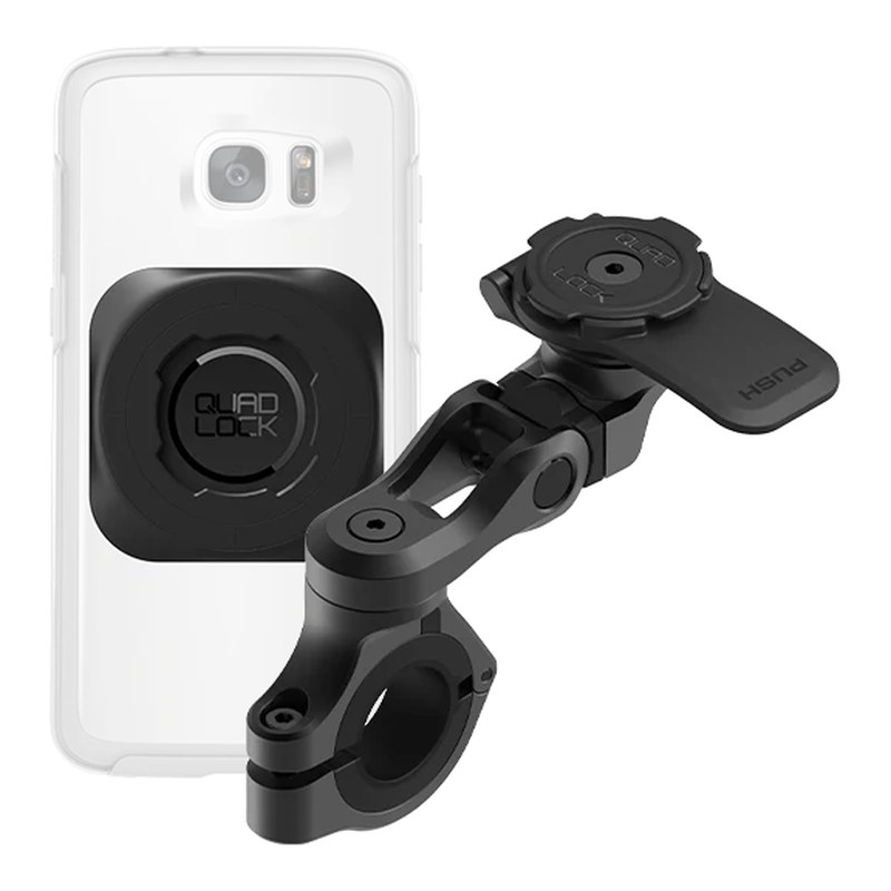 Kit soporte de móvil Quad Lock para manillar de moto y patinete, ajuste universal